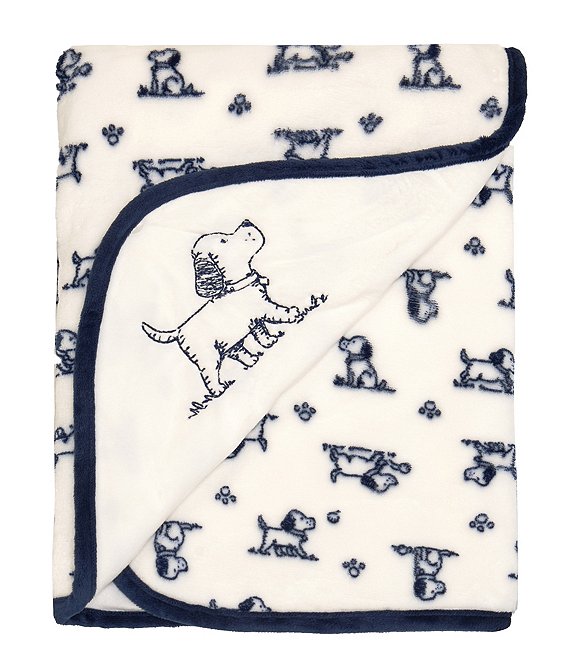 Puppy Toile Blanket