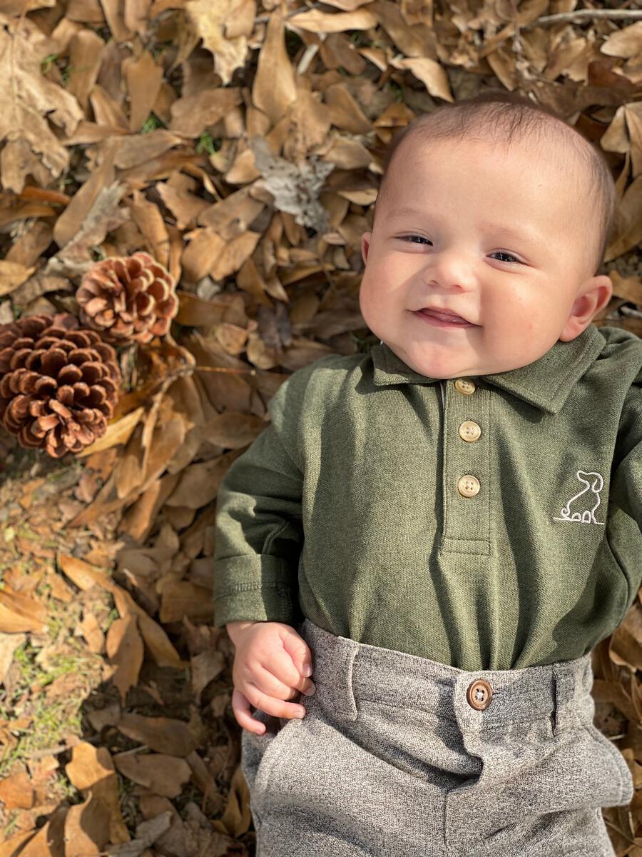 Seymour Olive Polo for Boys