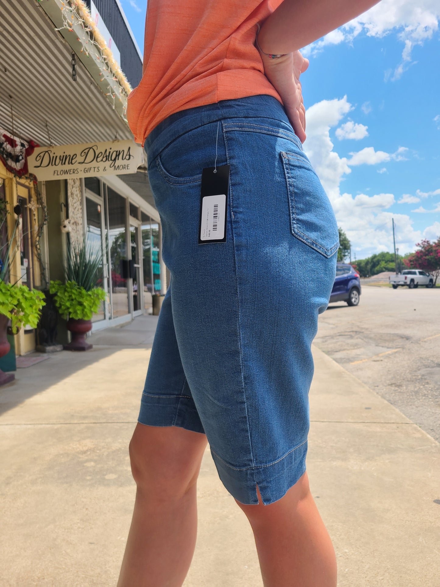 Medium Denim Walking Shorts