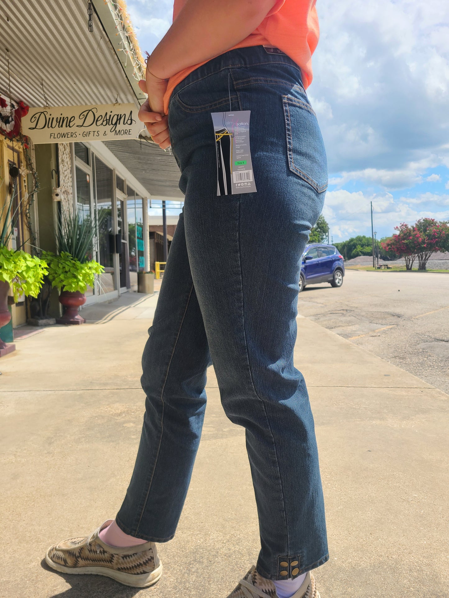 Ankle Jean w/ Ankle Snap Buttons