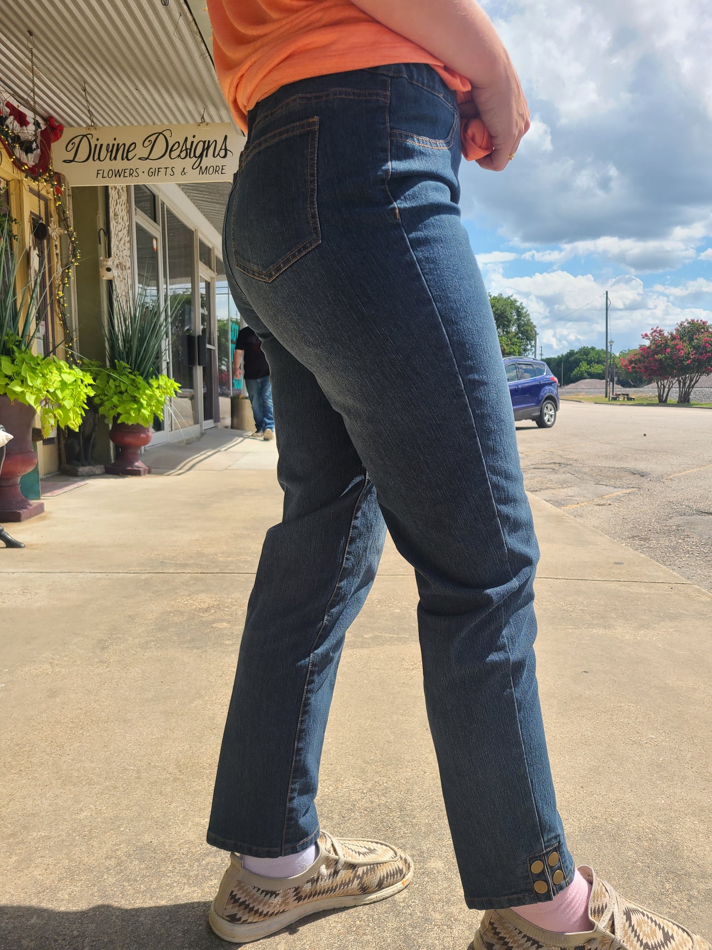Ankle Jean w/ Ankle Snap Buttons