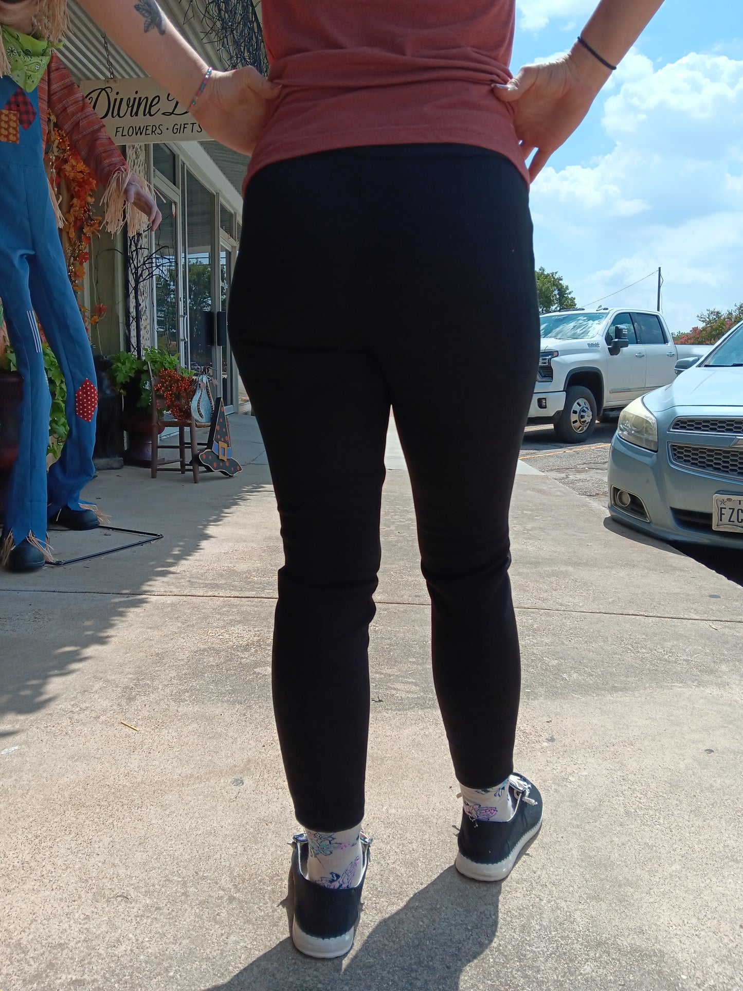 Black Faux Suede Pants