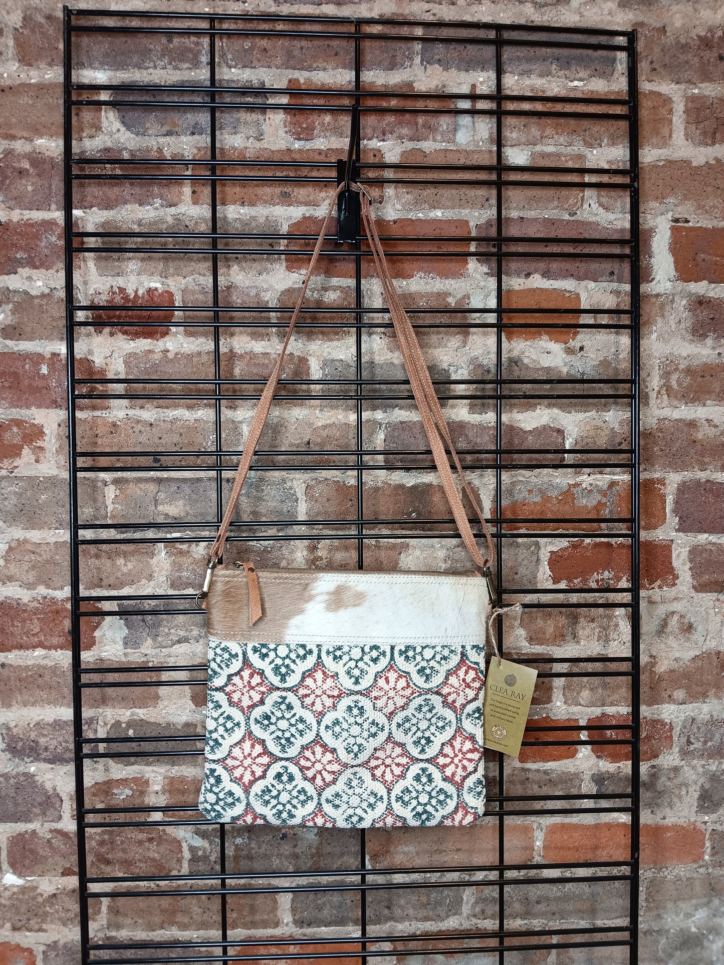 Crossbody w/ Canvas Fur