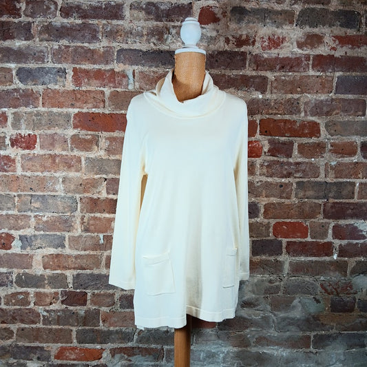 Ivory Cowl Sweater Top