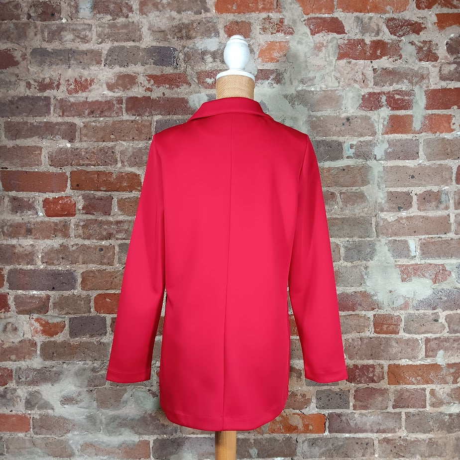 Red Pocket Blazer