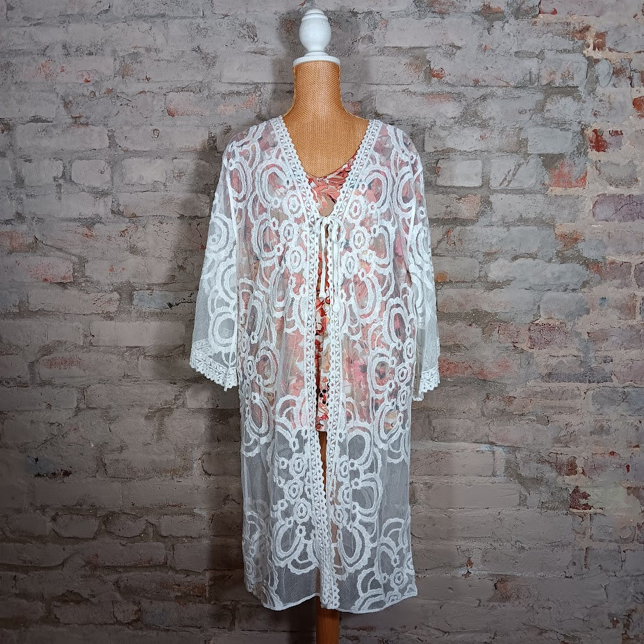 Black/White Lace Cardigan Black/White Lace Cardigan