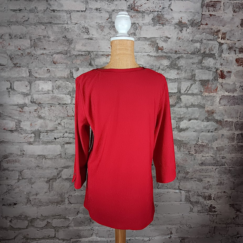 Red Novelty Top (Plus-Sized)