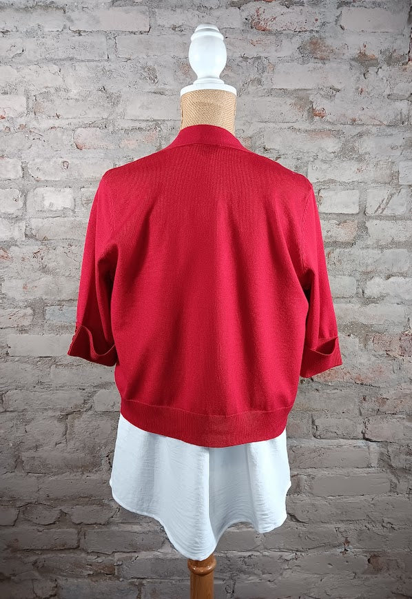 Red Elbow Sleeve Shrug
