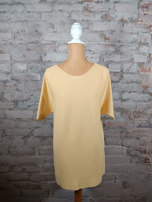 Light Gold Pullover Knit Top