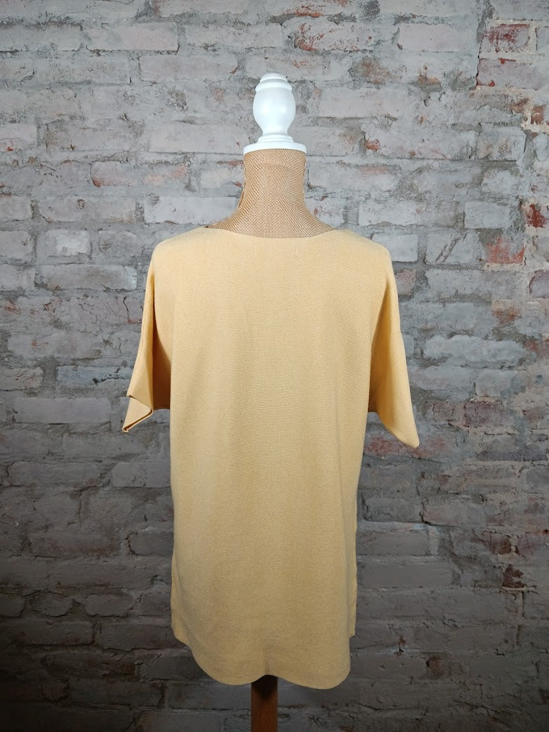 Yellow/Gold Pullover Knit Top