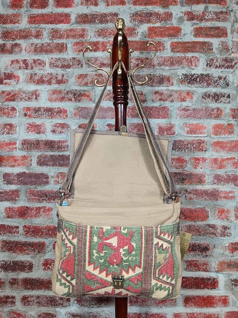 Red and Green Messenger Bag