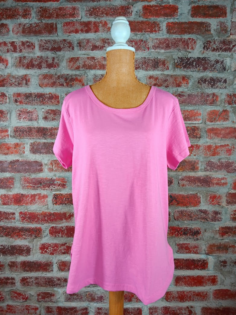 Turquoise/Bright Pink 100% Organic Cotton T-Shirt