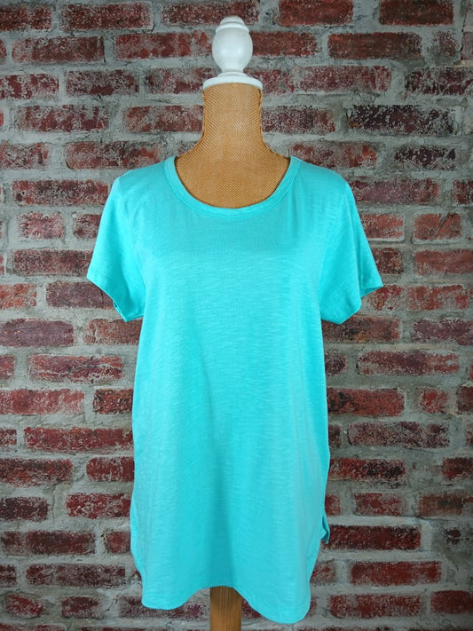 Turquoise/Bright Pink 100% Organic Cotton T-Shirt