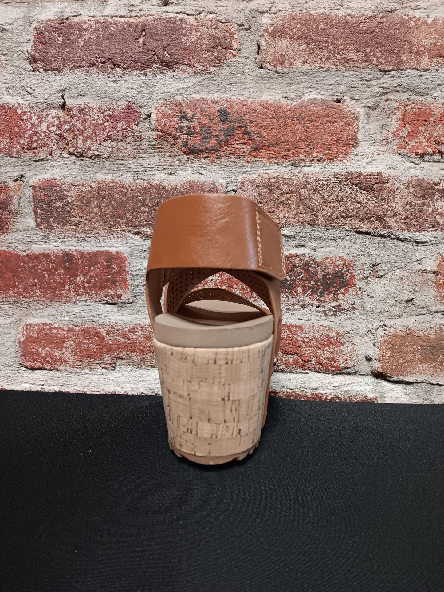 Guilty Pleasure Cognac Platform Sandals