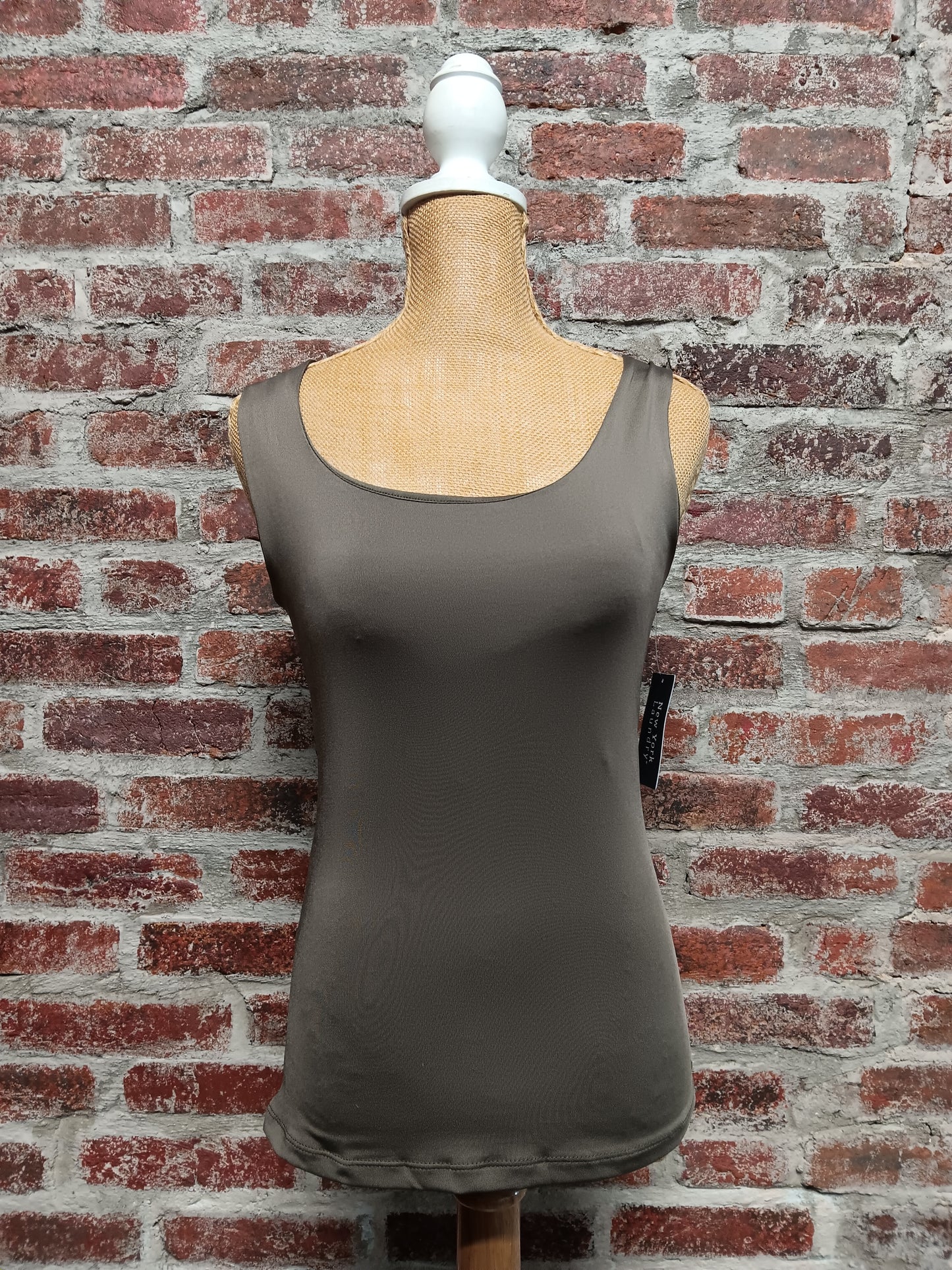 Taupe Half-Lined Tank Top