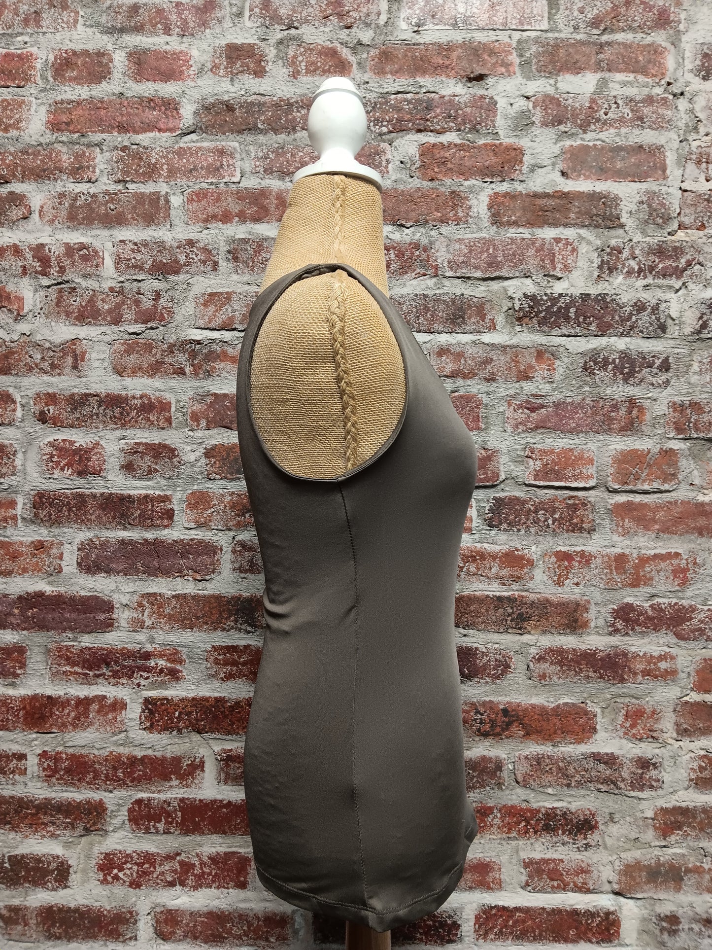 Taupe Half-Lined Tank Top