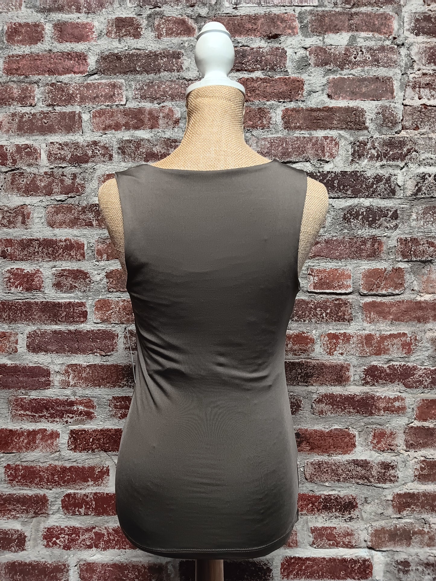Taupe Half-Lined Tank Top