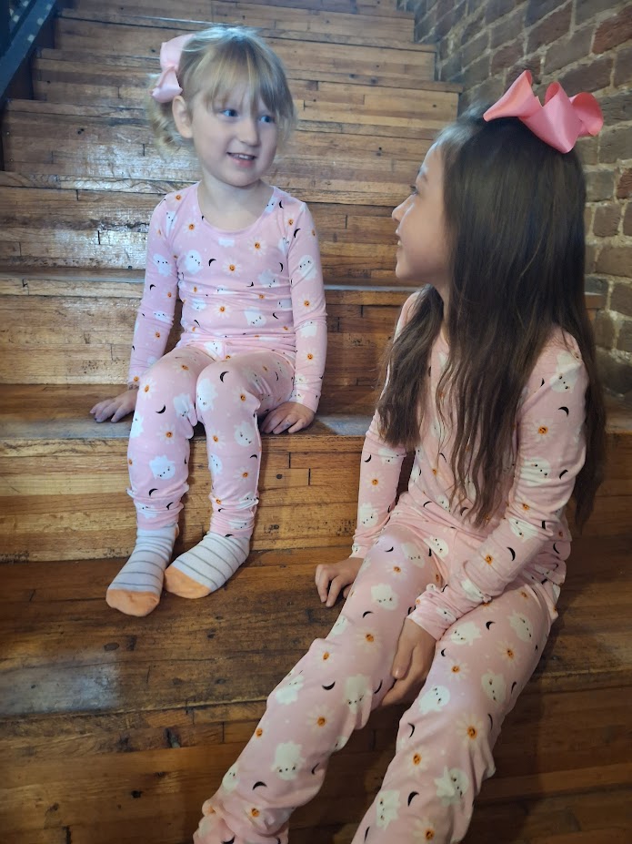 Pink Ghost Long Sleeve Loungewear Set