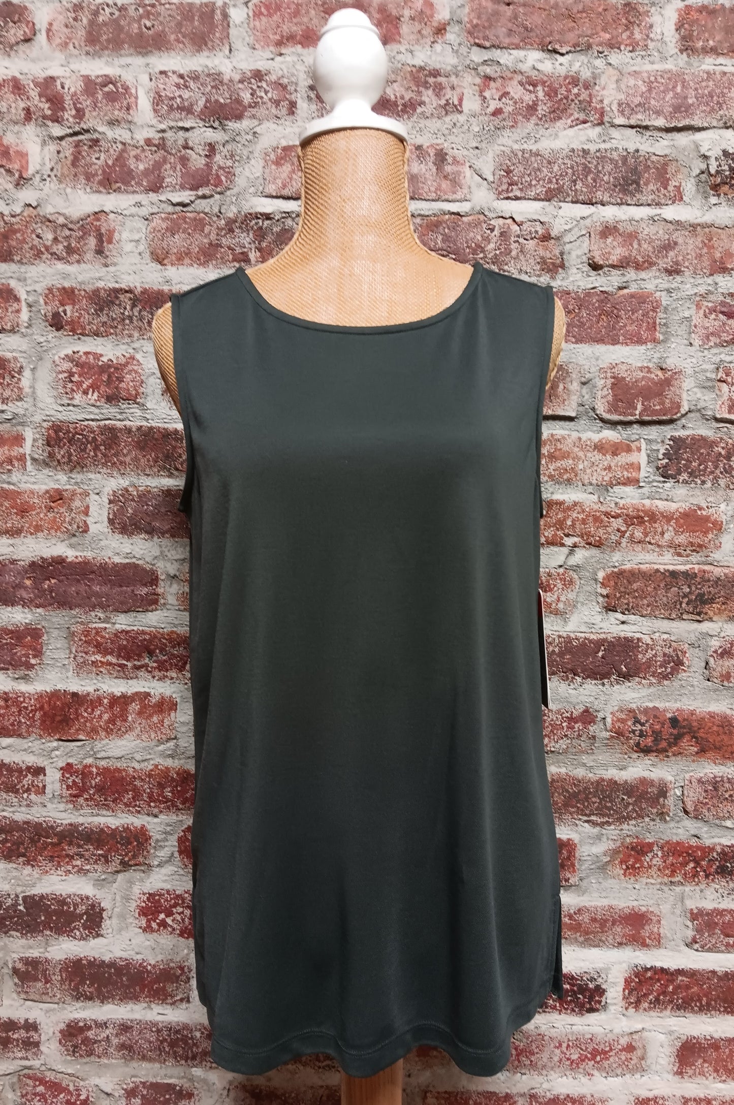 Dark Platinum Gray (Charcoal) Scoop Neck Tank
