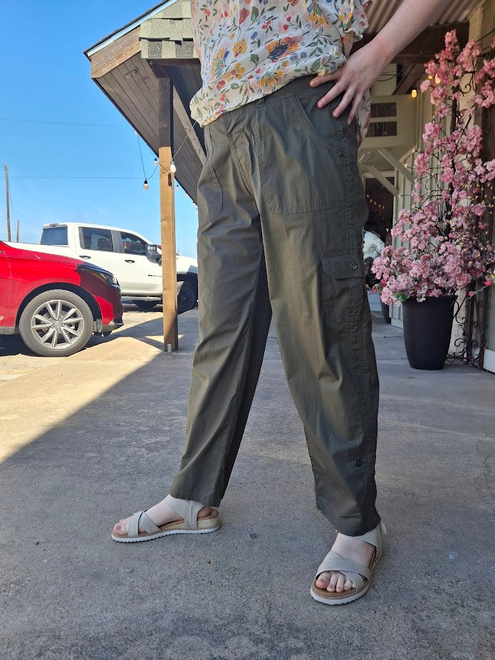 Olive Light Weight Cargo Pant
