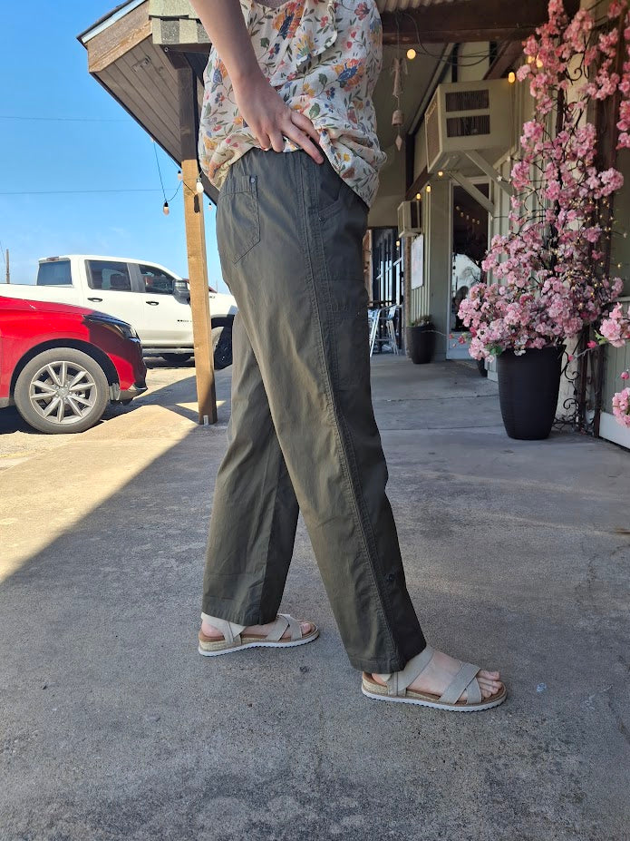 Olive Light Weight Cargo Pant