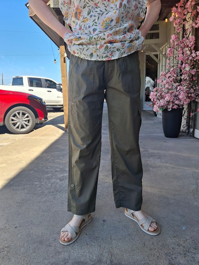 Olive Light Weight Cargo Pant