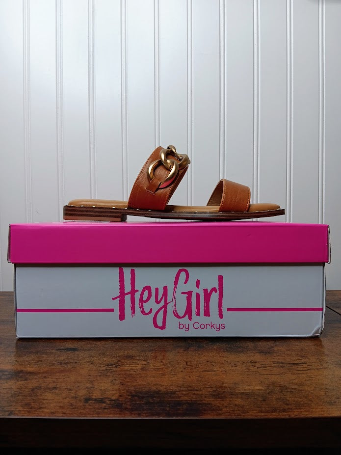 Cognac Catch Flights Not Feelings Sandals