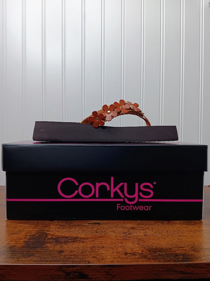 Cognac No Running Sandals