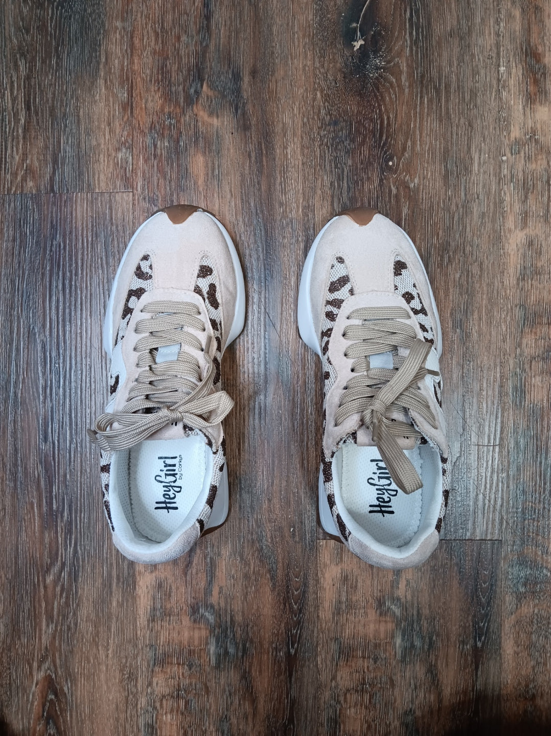 Tan Sparkle Leopard No Prob Shoes