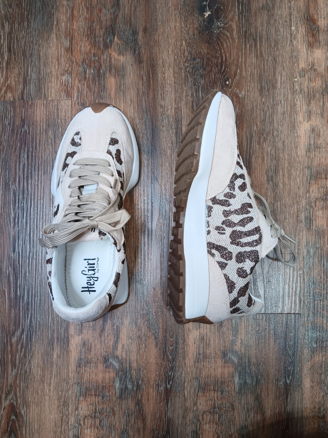 Tan Sparkle Leopard No Prob Shoes