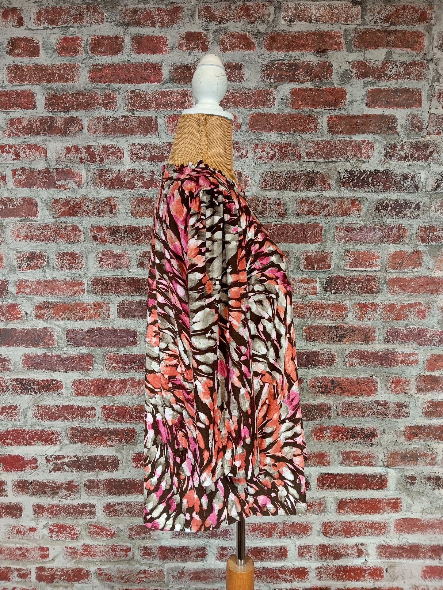 Peach and Hickory 3/4 Sleeve Top