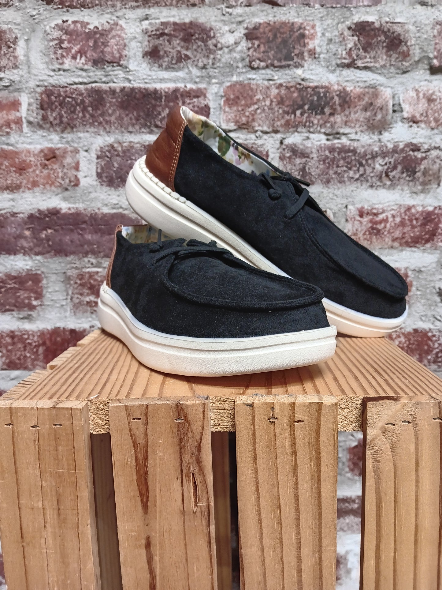 Black Faux Suede Kayak 2
