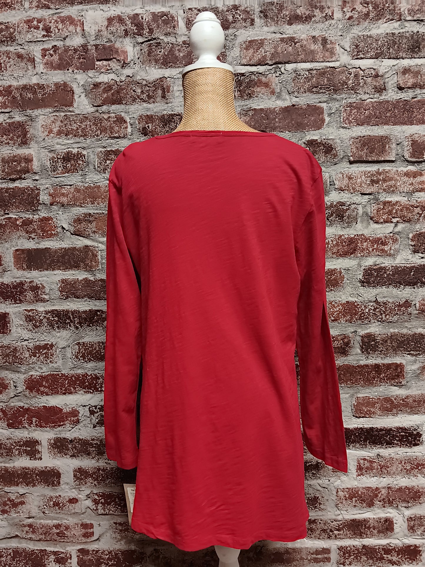 Red and Black Single Pocket Safari Plus Top