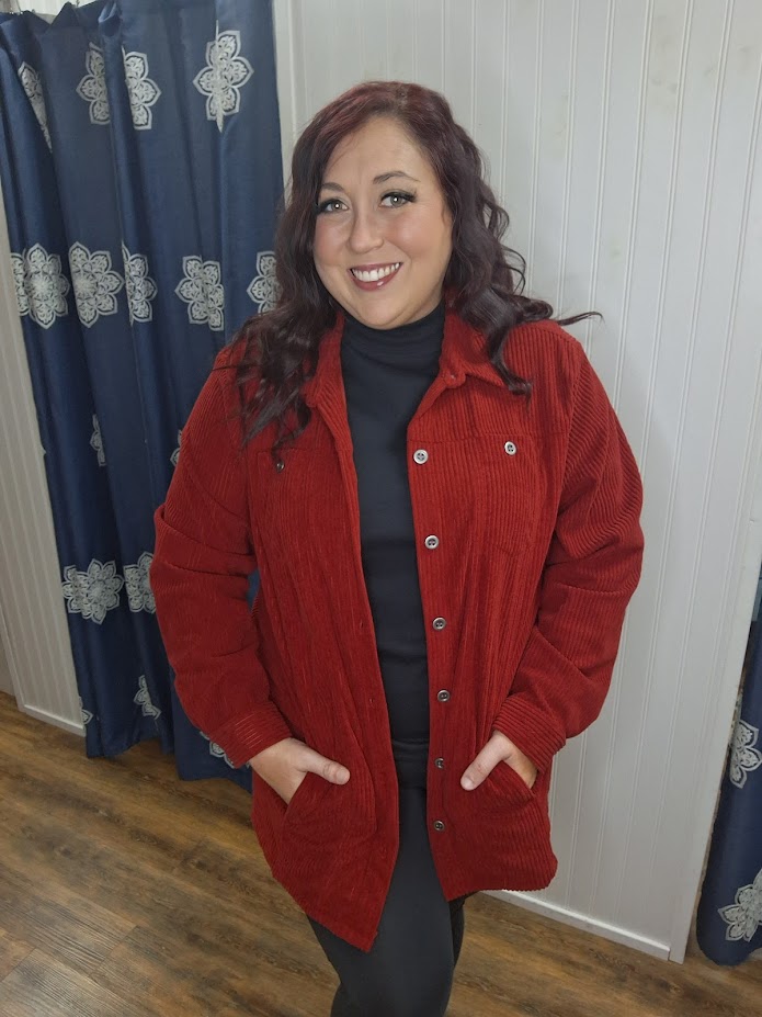 Red Corduroy Jacket