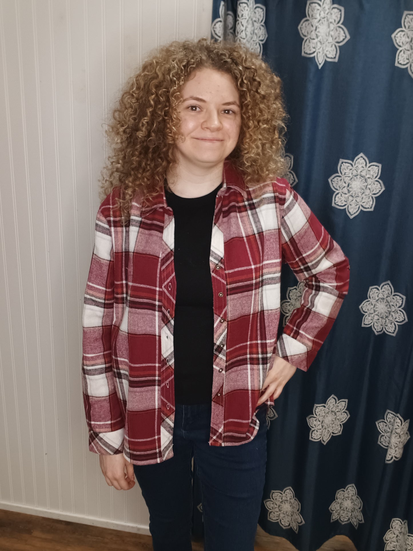 Burgundy Plaid Shacket