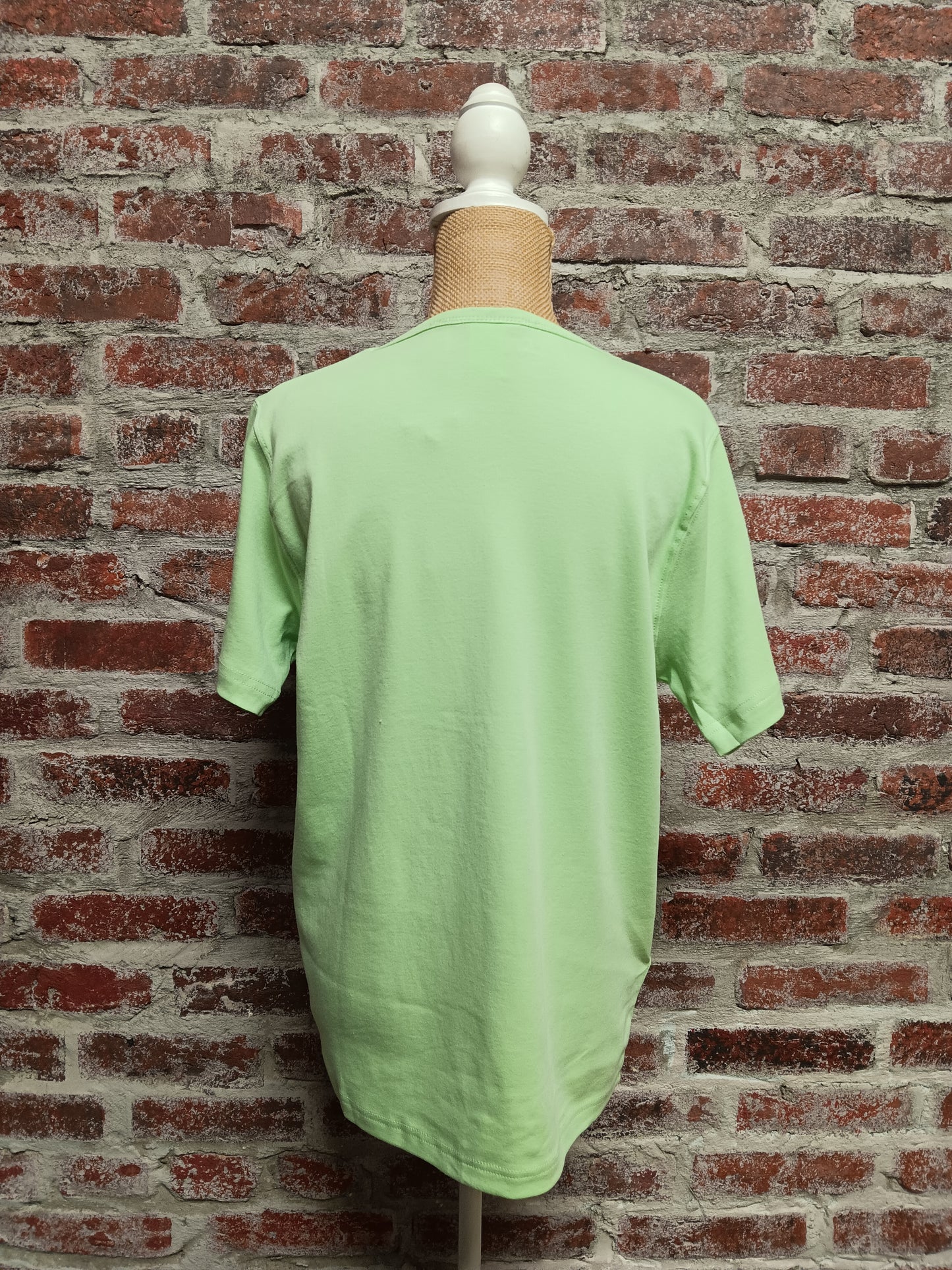 Lime Short Sleeve Round Neck Tee