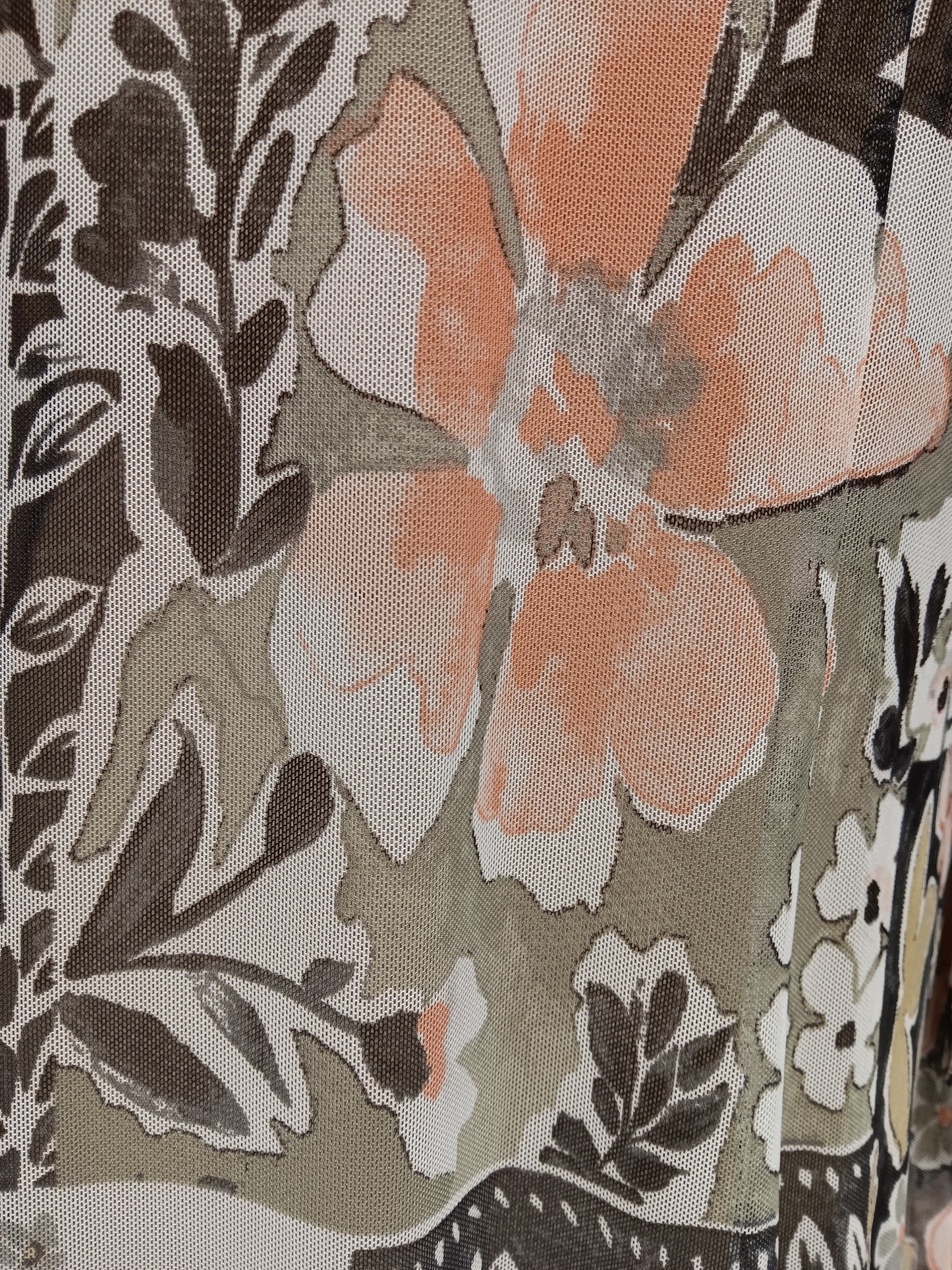 Beige 3/4 SLV Mesh Jacket