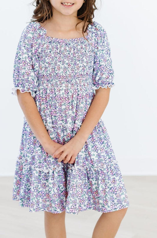 Lovely Lavender Ruffle Dress