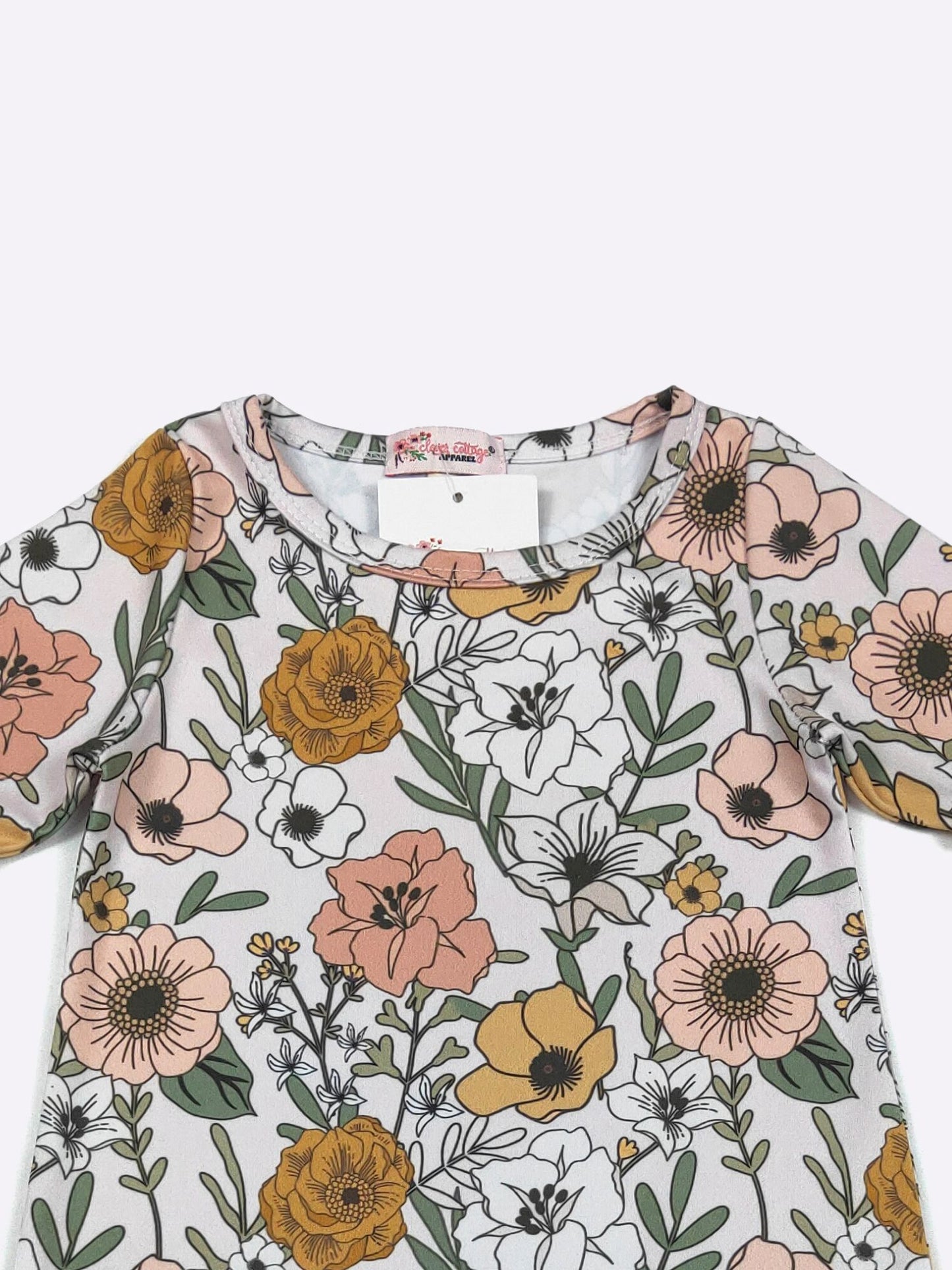 Mustard Blooms Baby Romper