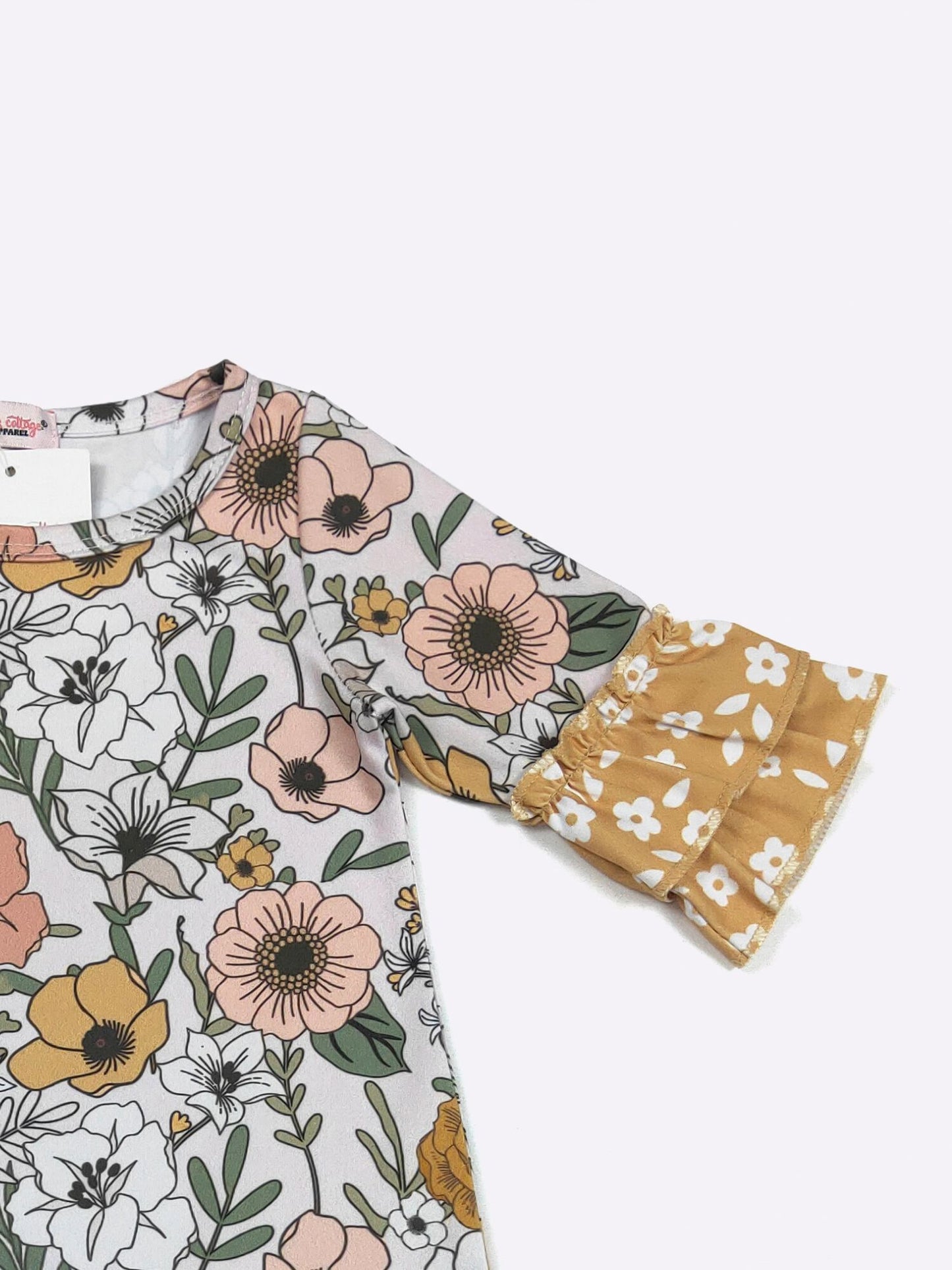 Mustard Blooms Baby Romper