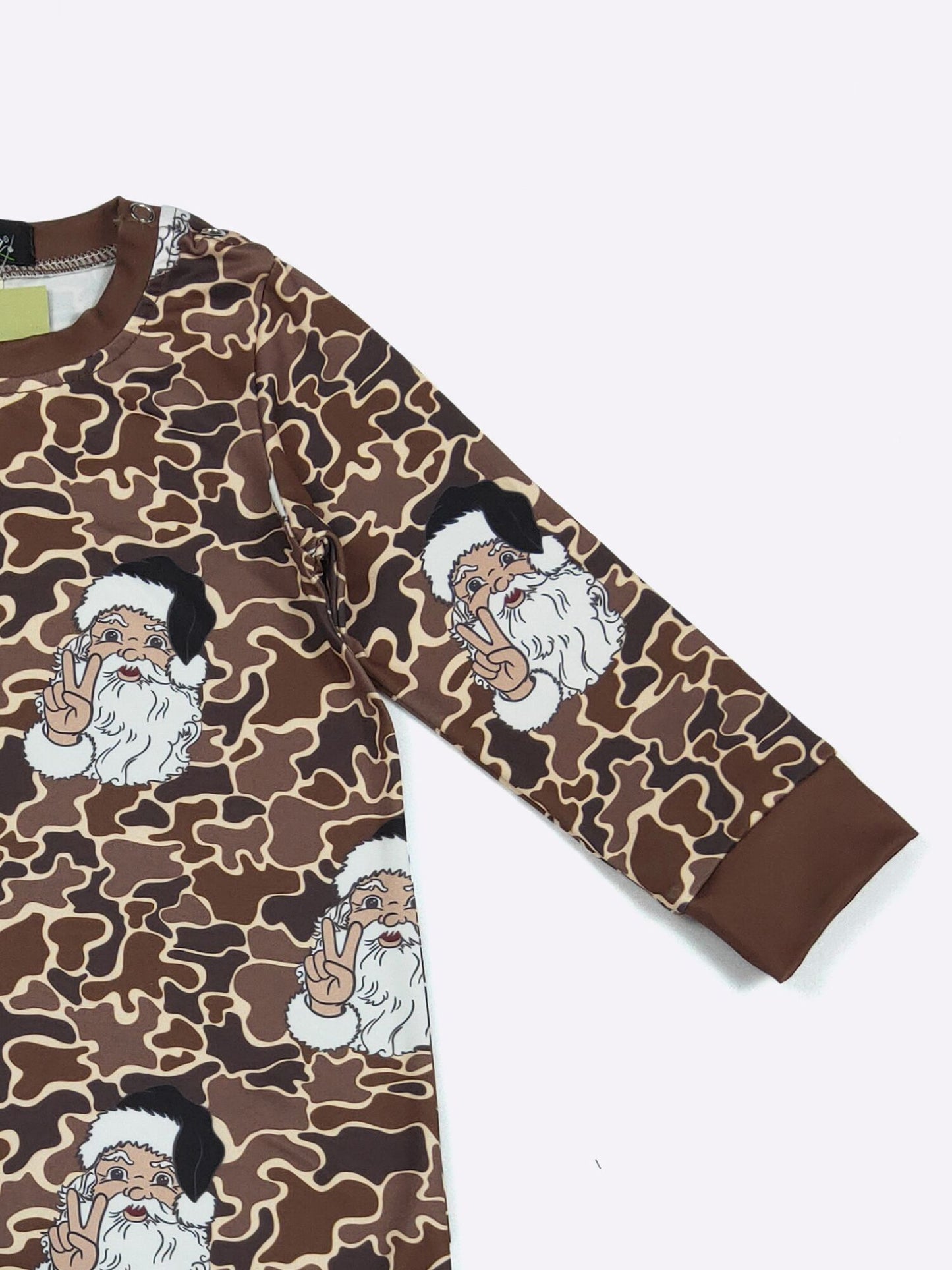 Camo Santa Boy Romper