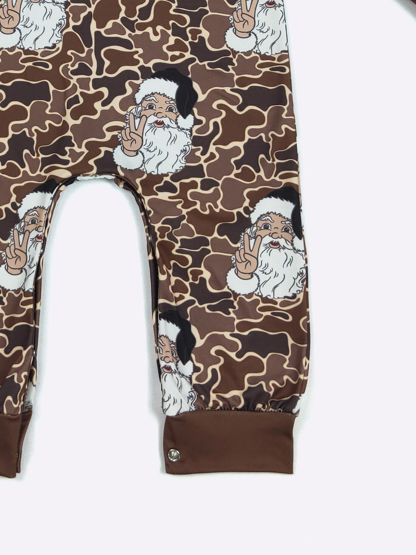 Camo Santa Boy Romper