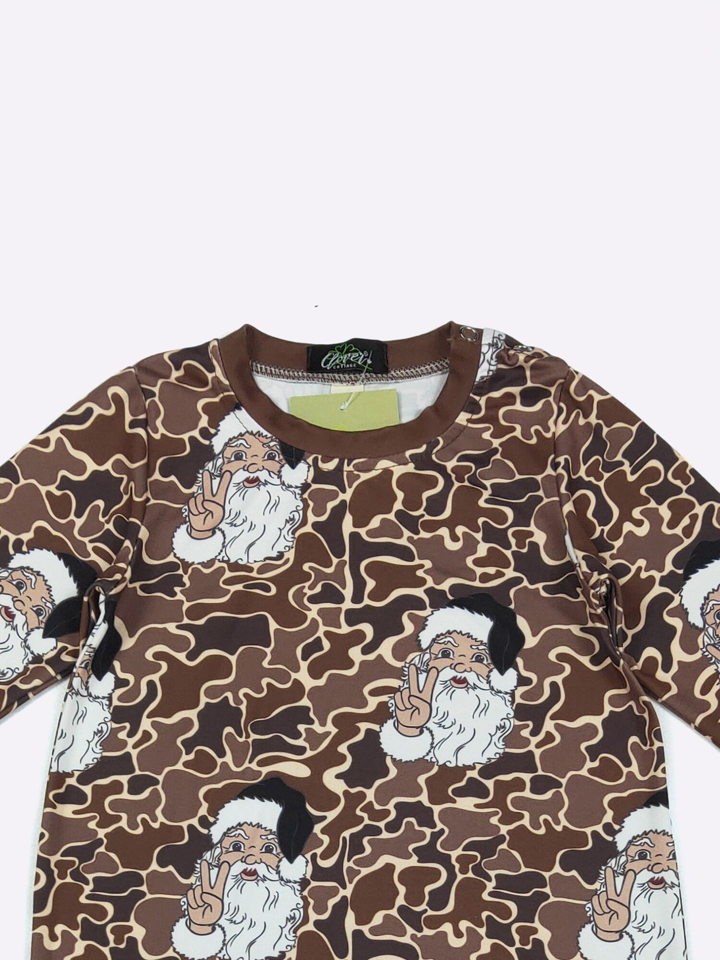 Camo Santa Boy Romper