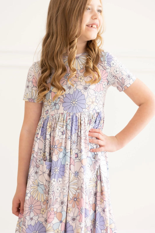 Floral Pocket Twirl Dress