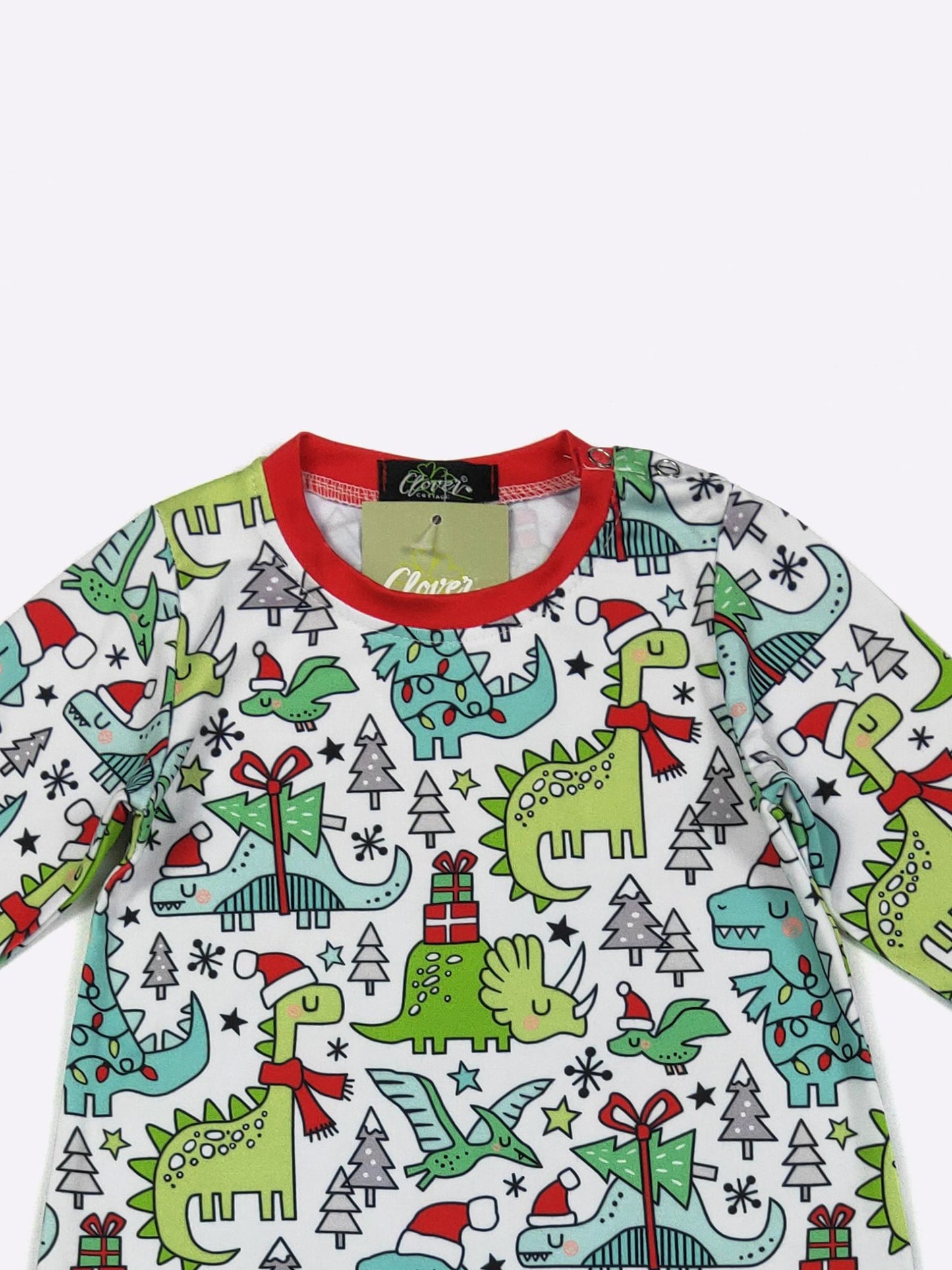Dino Christmas Boy Romper