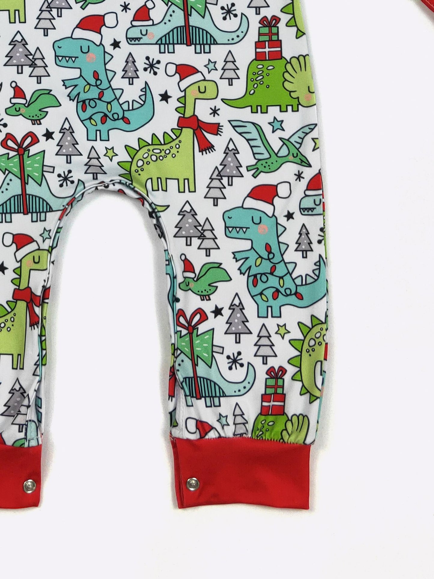 Dino Christmas Boy Romper