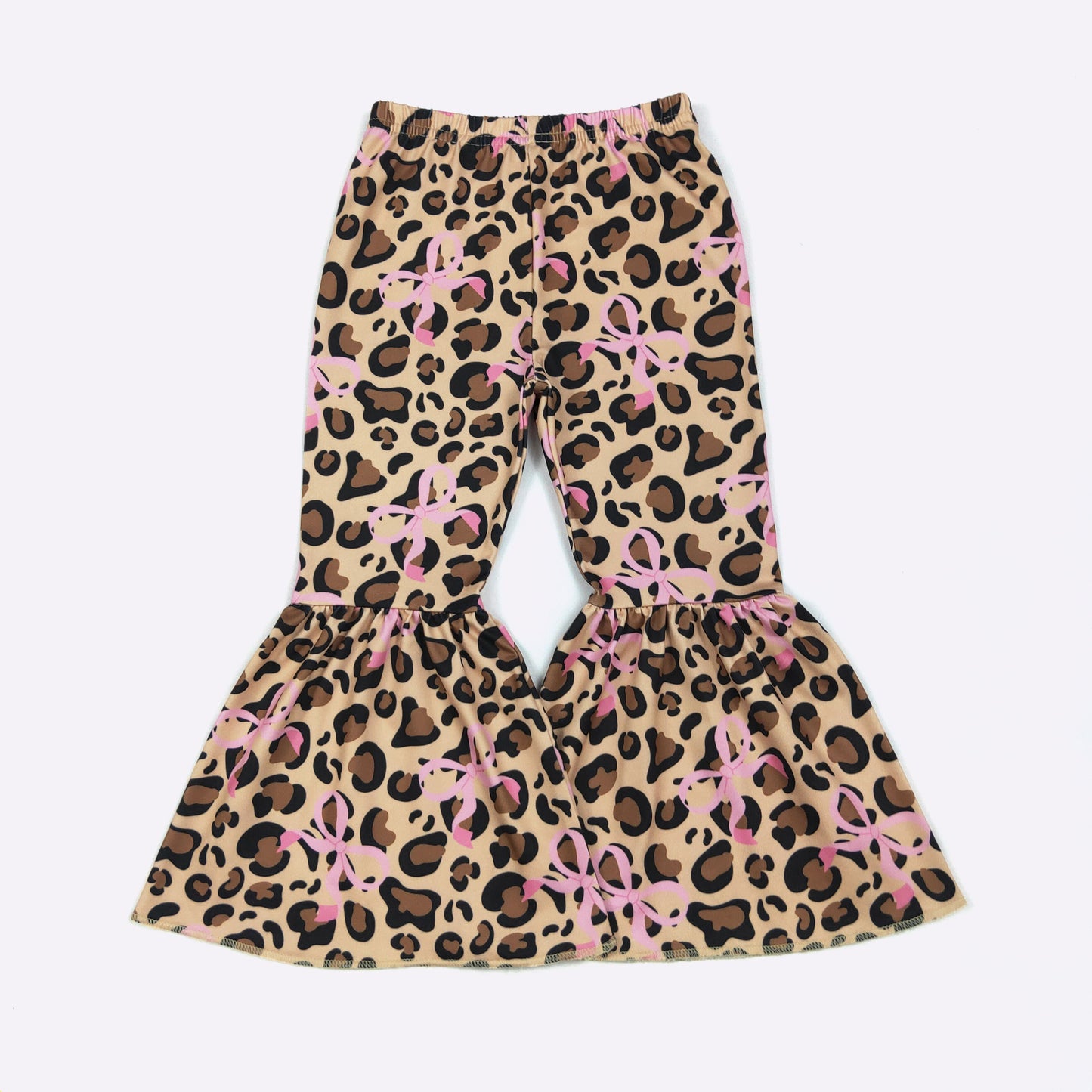 Pink Leopard Santa Girls Set