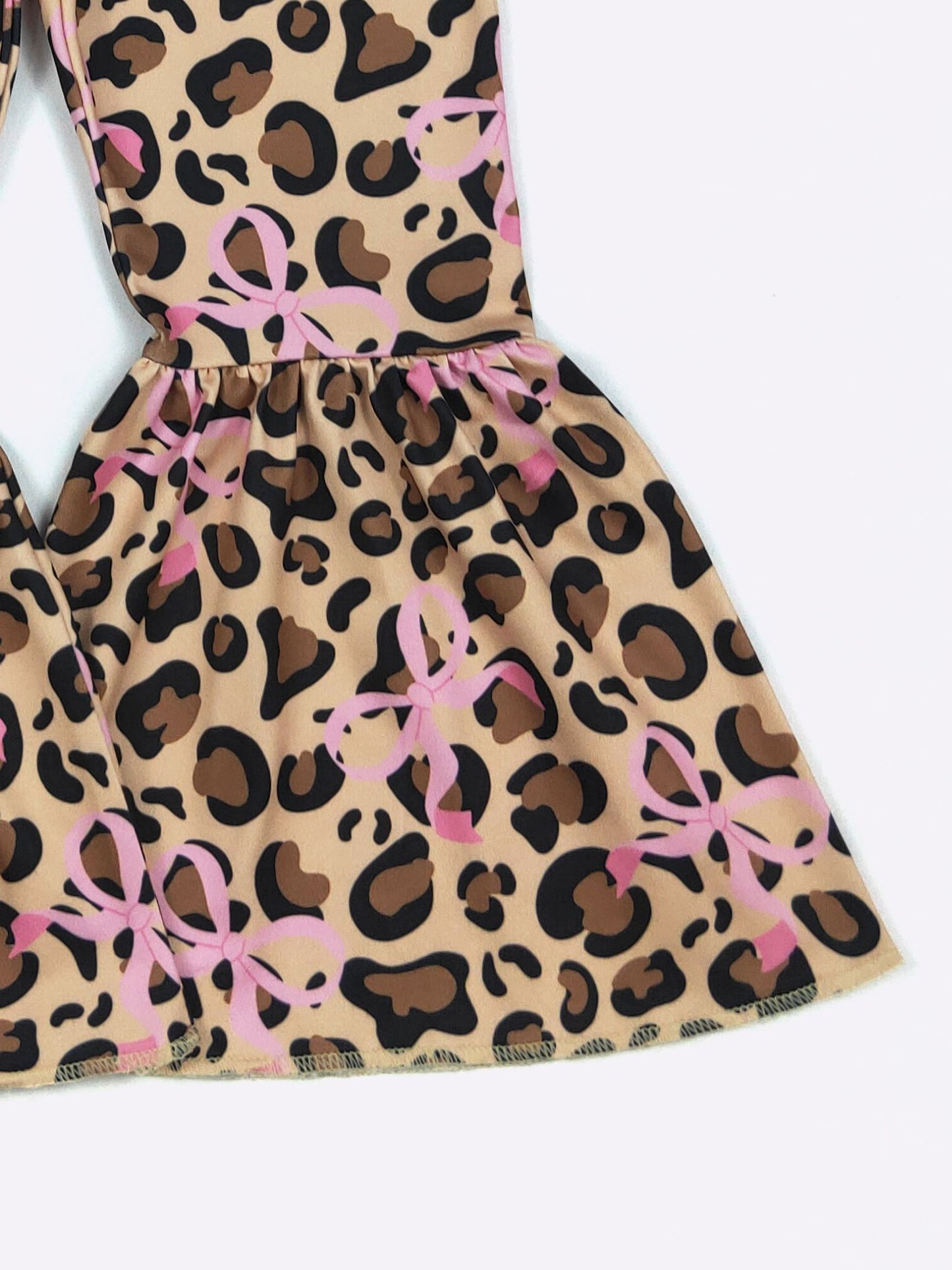 Pink Leopard Santa Girls Set