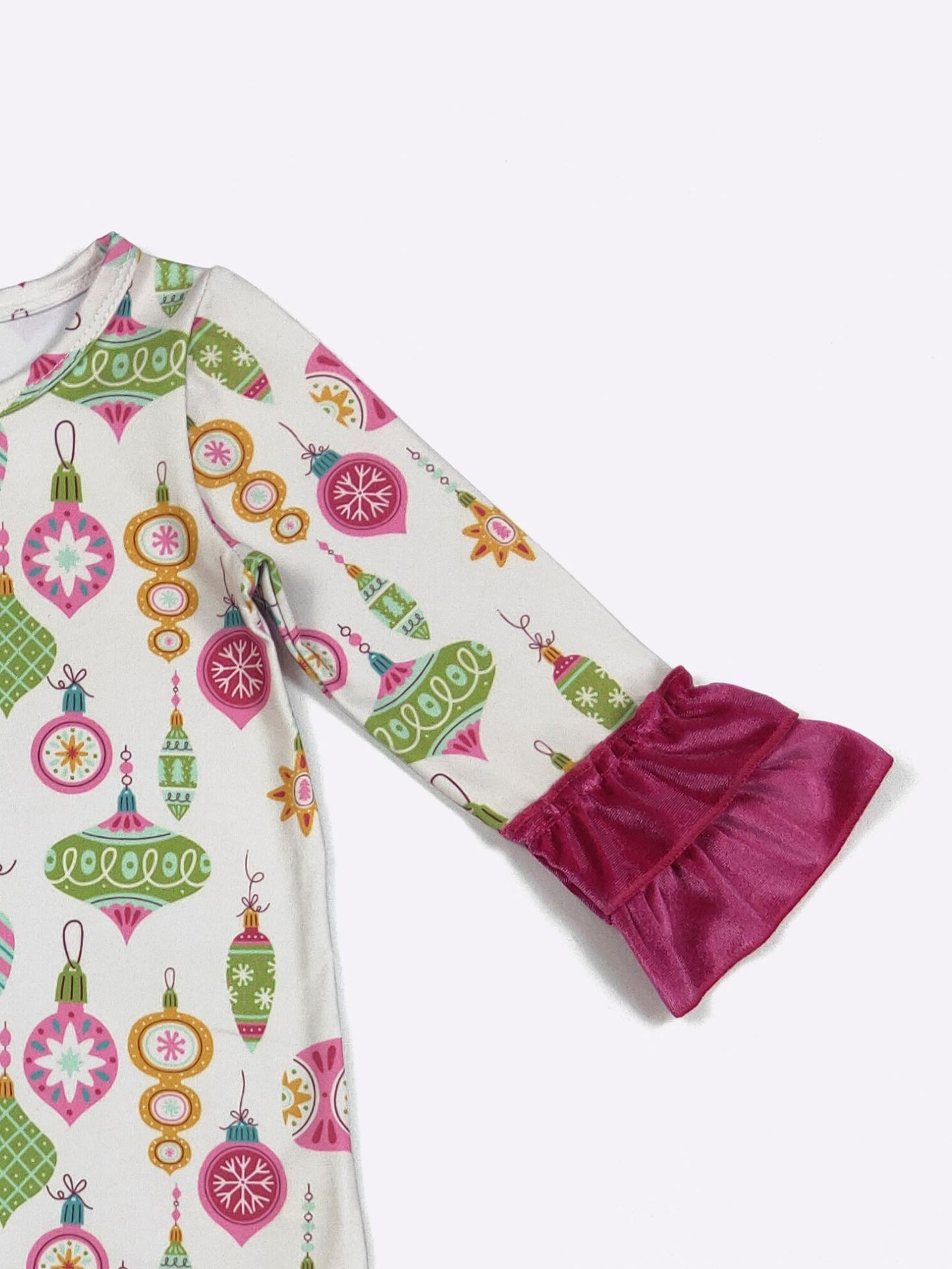 Pink Ornaments Baby Romper