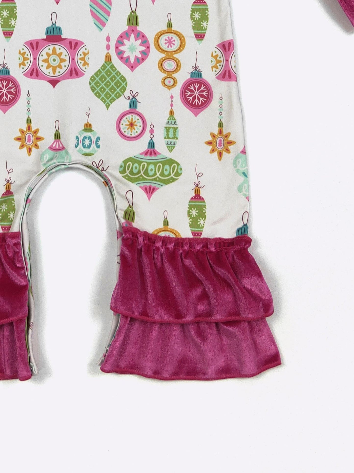 Pink Ornaments Baby Romper